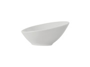 Tuxton GLP-404 7" 10-1/2 Oz. Porcelain Porcelain White Round Slant Bowl (1 Dozen)