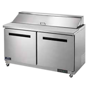 Arctic Air AST60R 61.25" W Two-Section Three Door Sandwich or Salad Prep Table