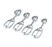 Vollrath 47169 2.31 oz Oval Stainless Steel Squeeze Handle Disher