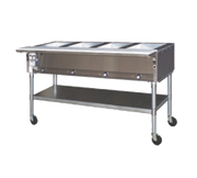 Eagle Group PDHT3-120 3 Pan Portable Hot Food Table Open Shelf Base