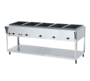 Vollrath 38215 5 Pan Electric ServeWell SL-Hot Food Table Open Shelf Base - 120 Volts
