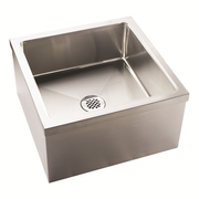 Krowne
 MS-2424
 Stainless Steel
 Floor Mop Sink
 24" x 24" x 13"