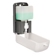 Alpine ALP430-F 40.6 Oz. White ABS Plastic Battery Operated Automatic Soap & Hand Sanitizer Foam Dispenser