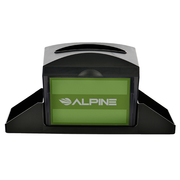 Alpine ALP4332-C Black Tabletop Interfold Napkin Dispenser with Caddy