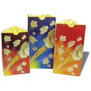 Winco 41246CS 4.25" W x 2.5" D x 8.25" H 46 Oz. Benchmark Popcorn Butter Bags (1000 Bags Per Pack)