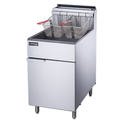 Dukers DCF5-NG 70 lb. Capacity Natural Gas Floor Model Fryer - 150,000 BTU