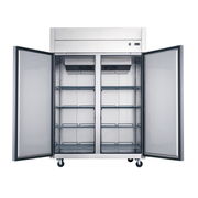 Dukers D55AR 55.13"W Stainless Steel Solid Door Refrigerator