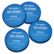 San Jamar RCUCAPPAK Plastic Cold Paddles Replacement Caps - (Pack of 4)