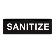 Winco SGN-329 9" x 3"H "SANITIZE" Information Sign