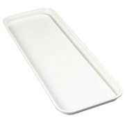 Carlisle 269FMT301 25.5" W x 8.75" D x 1.12" H Pearl White Fiberglass Market Tray