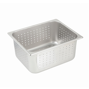 Winco SPHP6 1/2 Size Perforated Stainless Steel Steam Table Pan