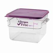 Cambro 12SFSCW441 12 Qt. Clear CamSquare Food Container