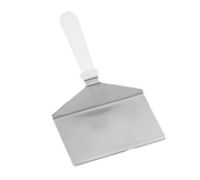 TableCraft Products 461W 4 1/2" L x 6 1/4" W White Square Edge Stainless Steel Blade Turner