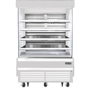 Everest Refrigeration EOMV-60-W-28-T 21.2 Cu. Ft. White Vertical Open Display Merchandiser