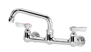 Krowne 12-806L 8" Centers 6" Swing Spout Splash-Mounted Silver Series Faucet