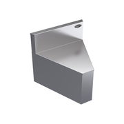 Krowne KR19-R45 45 Degree Angle Stainless Steel Royal Series Underbar Corner Angle Filler