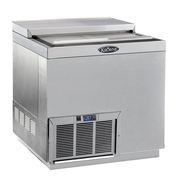 Krowne BC36-SS 36"W X 24"D Self-Contained Refrigeration Stainless Steel Exterior Flat Top Bottle Cooler