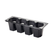 Krowne KR-409 4-Bottle Plastic Bottle Wells For KR24 Ice Bins