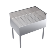 Krowne KR24-C36R 36"W x 24"D x 36-1/2"H Stainless Steel Royal Series Underbar Corner Drainboard