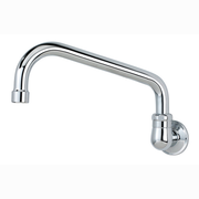Krowne 16-142L Wall Mounted Royal Series Faucet with Single Hole 8" Swing Spout