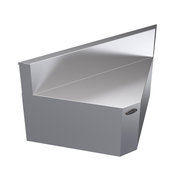 Krowne KR19-R90 90 Degree Angle Stainless Steel Royal Series Underbar Corner Angle Filler