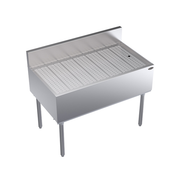 Krowne KR24-GS42 42"W x 24"D Free Standing Royal Series Underbar Drainboard, free standing