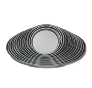 American Metalcraft HC2012 12" x 0.5" With Hard Coat Aluminum Tapered and Nesting Pizza Pan