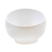 TableCraft Products MBS75 1 1/2" Qt. 8" W x 7 7/8" D x 6" H White Round Melamine Frostone Collection Bowl