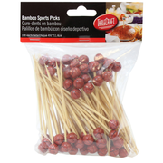 TableCraft Products BAMSP245 4 1/2" Basketball At One End Bamboo Cash & Carry Sport Pick