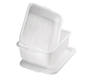 TableCraft Products DBF1537 21.5" W x 15.75" D x 7" H White Freezer Drain Box