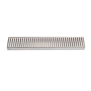 TableCraft Products 10482 19" W x 4 1/8" D Rectangular Stainless Steel Drip Tray