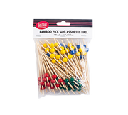 TableCraft Products BAMBA45 4 1/2" Assorted Colors Bamboo Cash & Carry Pick