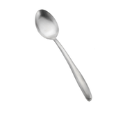 TableCraft Products 5333 13 3/4" Solid Stainless Steel Dalton Collection Serving Spoon