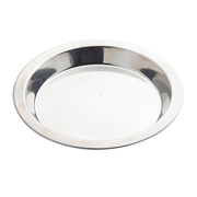 TableCraft Products 10548 10 1/8" x 3/4" Round Stainless Steel Pie Pan