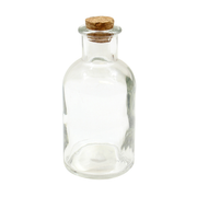 TableCraft Products H92003 5 Oz. Clear Glass Olive Oil Bottle With Cork Stopper
