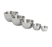TableCraft Products RB9 3 1/4 Qt. Round Stainless Steel Rice Pattern Remington Collection Bowl