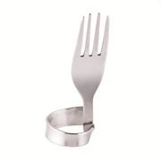 TableCraft Products BFCH4 4" Fork Clip Stainless Steel Number Or Card Holder