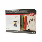 TableCraft Products CBG1824APK4 18" W x 24" D Plastic Cash & Carry Grippy Cutting Board HACCP Kit