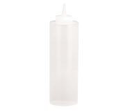 TableCraft Products 124C-1 24 oz Clear Natural Cone Tip Natural Top Squeeze Bottle