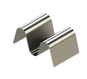 TableCraft Products TRS12 3 5/8" W x 2 1/4" D x 1 1/2" H Stainless Steel Solid Taco Taxi Server