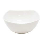 TableCraft Products WB13 6.75 Qt. Round White Melamine Frostone Collection Wavy Bowl