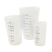 TableCraft Products HSMC31 7 Cups Silicone Measuring Cup Set
