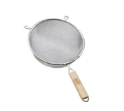 TableCraft Products 98 8" Dia. Tin Plated Double Medium Mesh Strainer