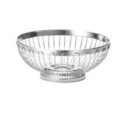 TableCraft Products 6177 7" W x 2 3/4" H Round Stainless Steel Cash & Carry Regent Basket