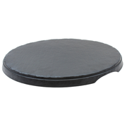 TableCraft Products MGD16 16 1/4" Dia. x 1 1/8" Round Melamine Slate Frostone Collection Display Tray