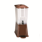 TableCraft Products 354DP 3 Gal. 8" W x 16 1/8" D x 20 5/8" H Brown Slimline Beverage Dispenser