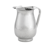 TableCraft Products RP68 2 Qt. Foot Base 18/8 Stainless Steel Remington Collection Beverage Pitcher With Ice Guard