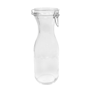 TableCraft Products RGC34 34 Oz. Resealable Transparent Glass Cash & Carry Carafe