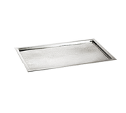 TableCraft Products RPD2415 23 1/4" W x 15" D x 1" H Rectangular 18/8 Stainless Steel Tray