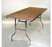 Maywood MP4860 60" W x 48" D x 30" H Rectangular Plywood Top Standard Folding Table